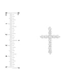 Diamond Cross Pendant (1-5/8tcw)