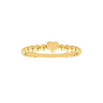 Heart Beaded Band Ring
