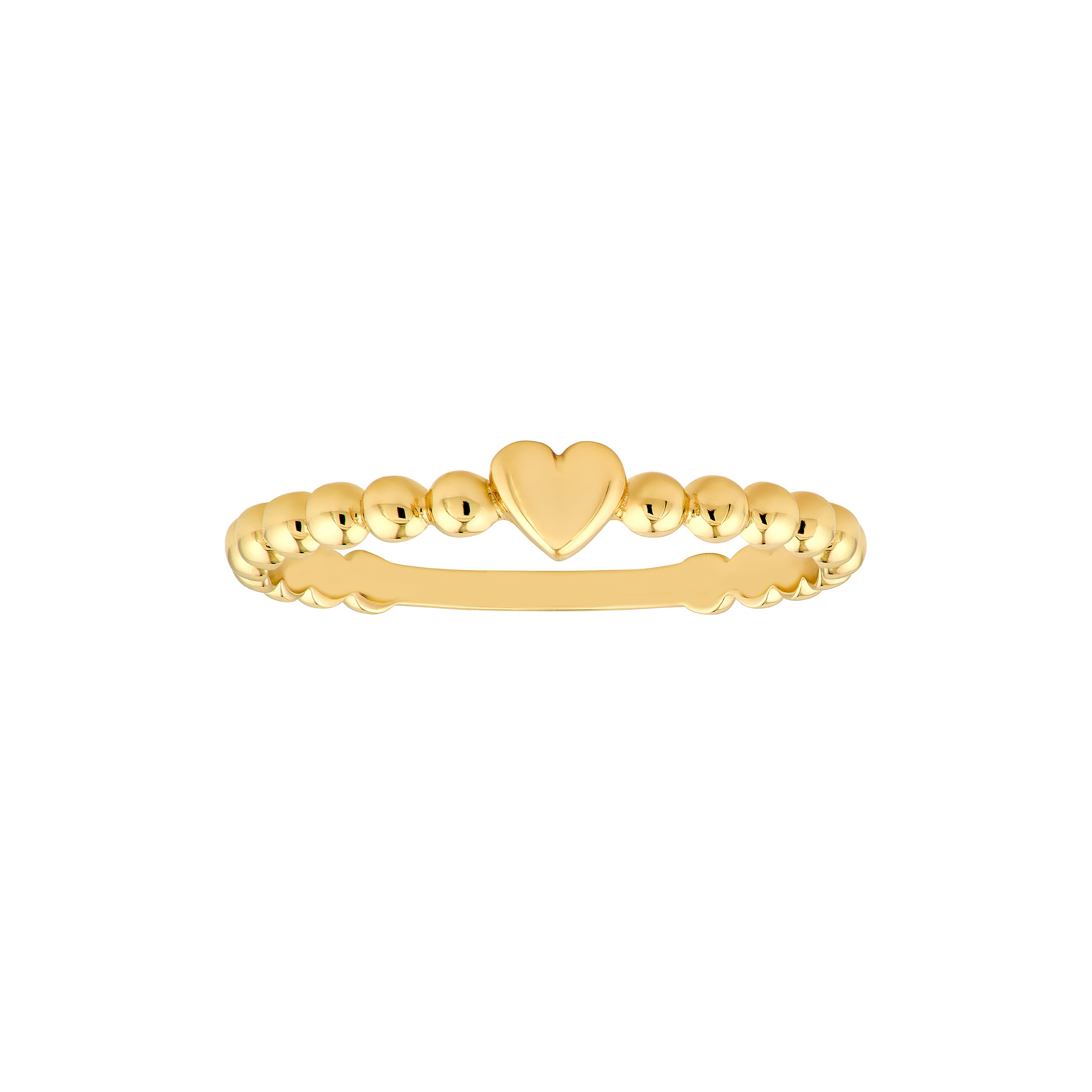 Heart Beaded Band Ring