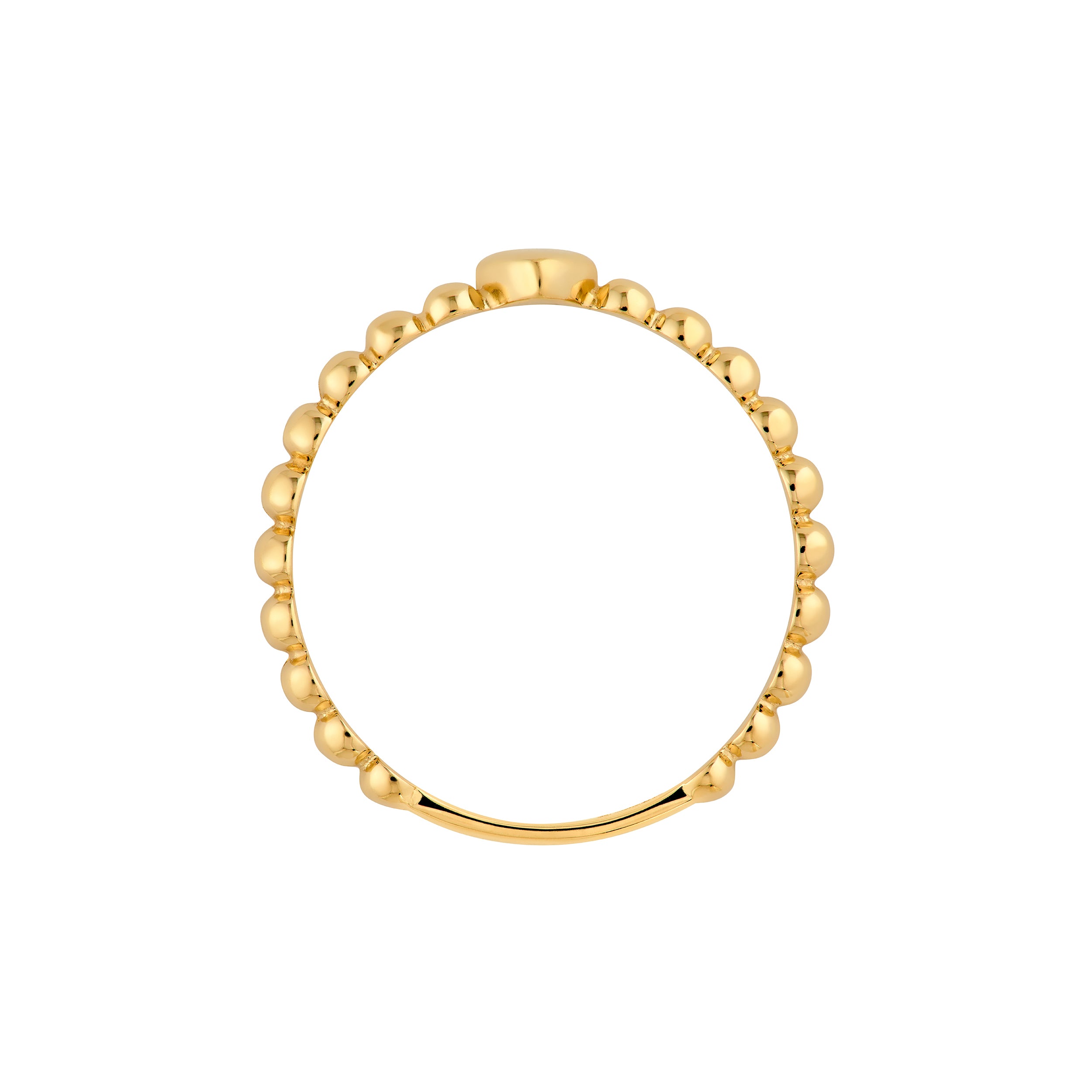 Heart Beaded Band Ring