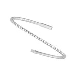 1/3tcw Alternating Diamond and Square Link Flex Bracelet