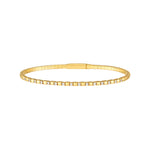 1/3tcw Alternating Diamond and Square Link Flex Bracelet