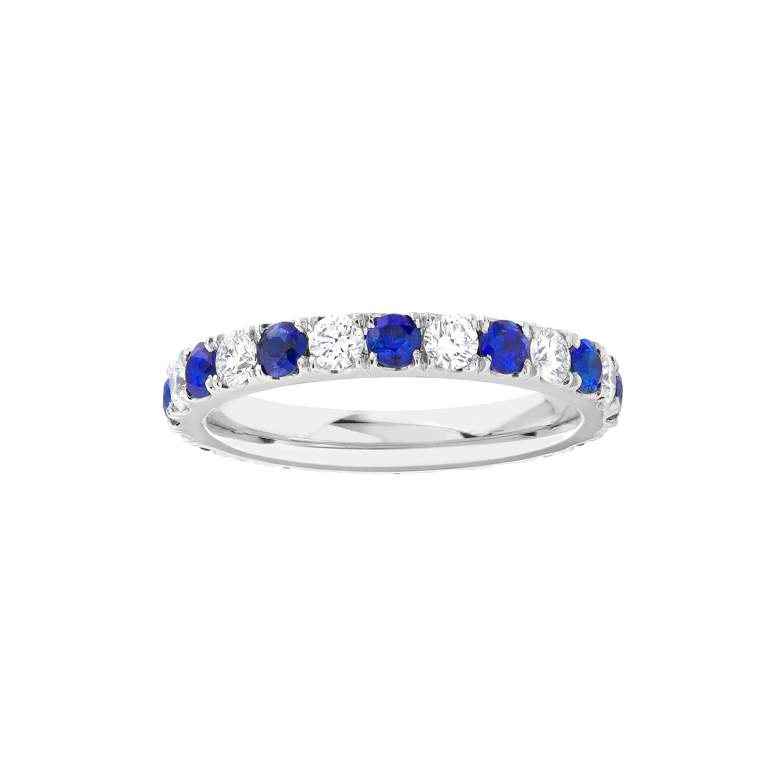 Sapphire & Diamond Eternity Band (1-7/8tcw)