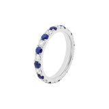Sapphire & Diamond Eternity Band (1-7/8tcw)