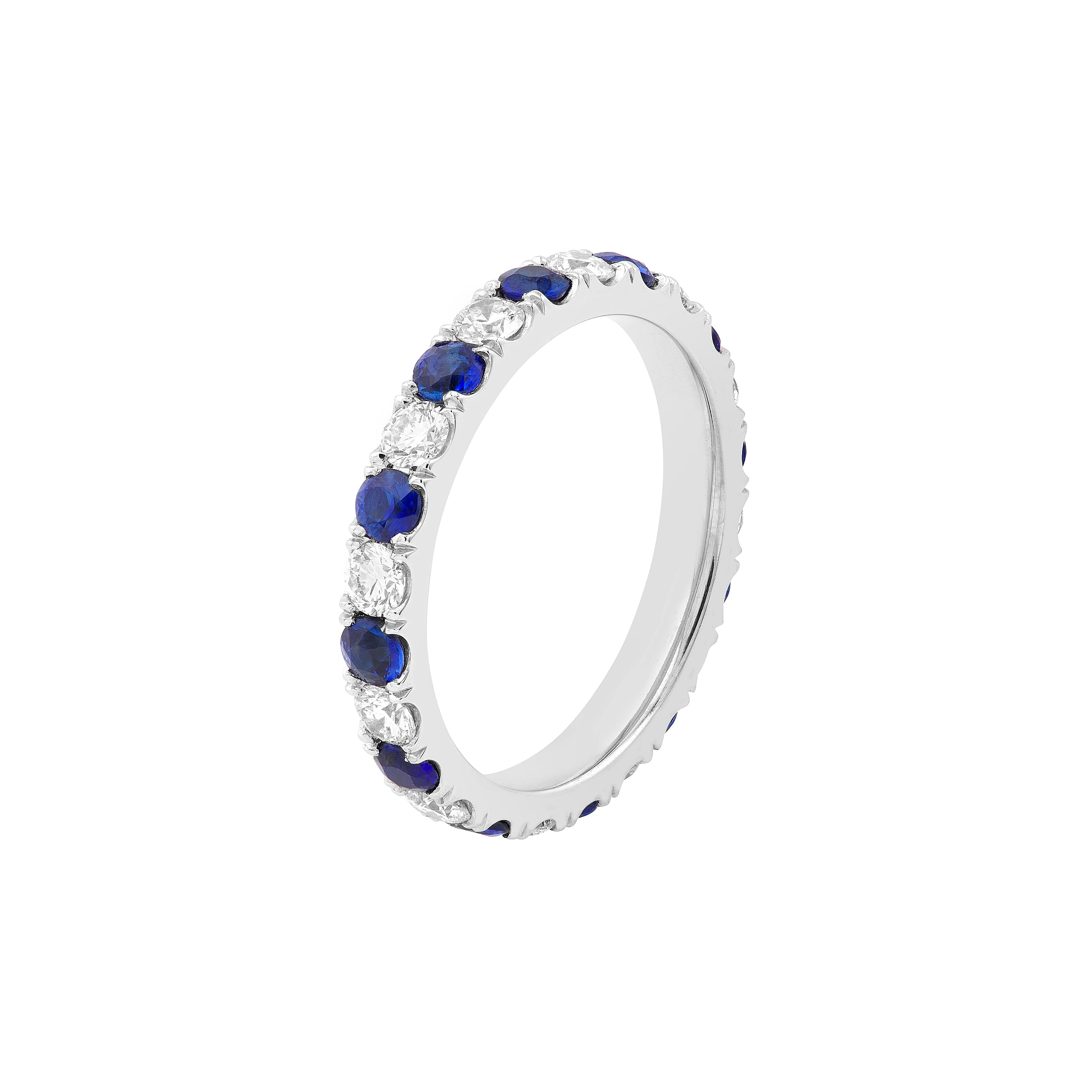Sapphire & Diamond Eternity Band (1-7/8tcw)