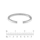 Polished Squared Tube Cuff Bangle