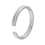 Polished Square Tube Bangle Bracelet
