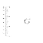 8mm ID Polished Open Hoop Earrings