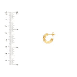 8mm ID Polished Open Hoop Earrings