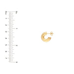 6mm ID Polished Open Hoop Earrings