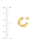 8mm ID Polished Tubular Hoop Earrings