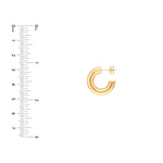 10mm ID Polished Open Hoop Earrings