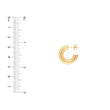 10mm ID Polished Open Hoop Earrings