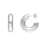 10 mm ID Polished Open Hoop Earrings