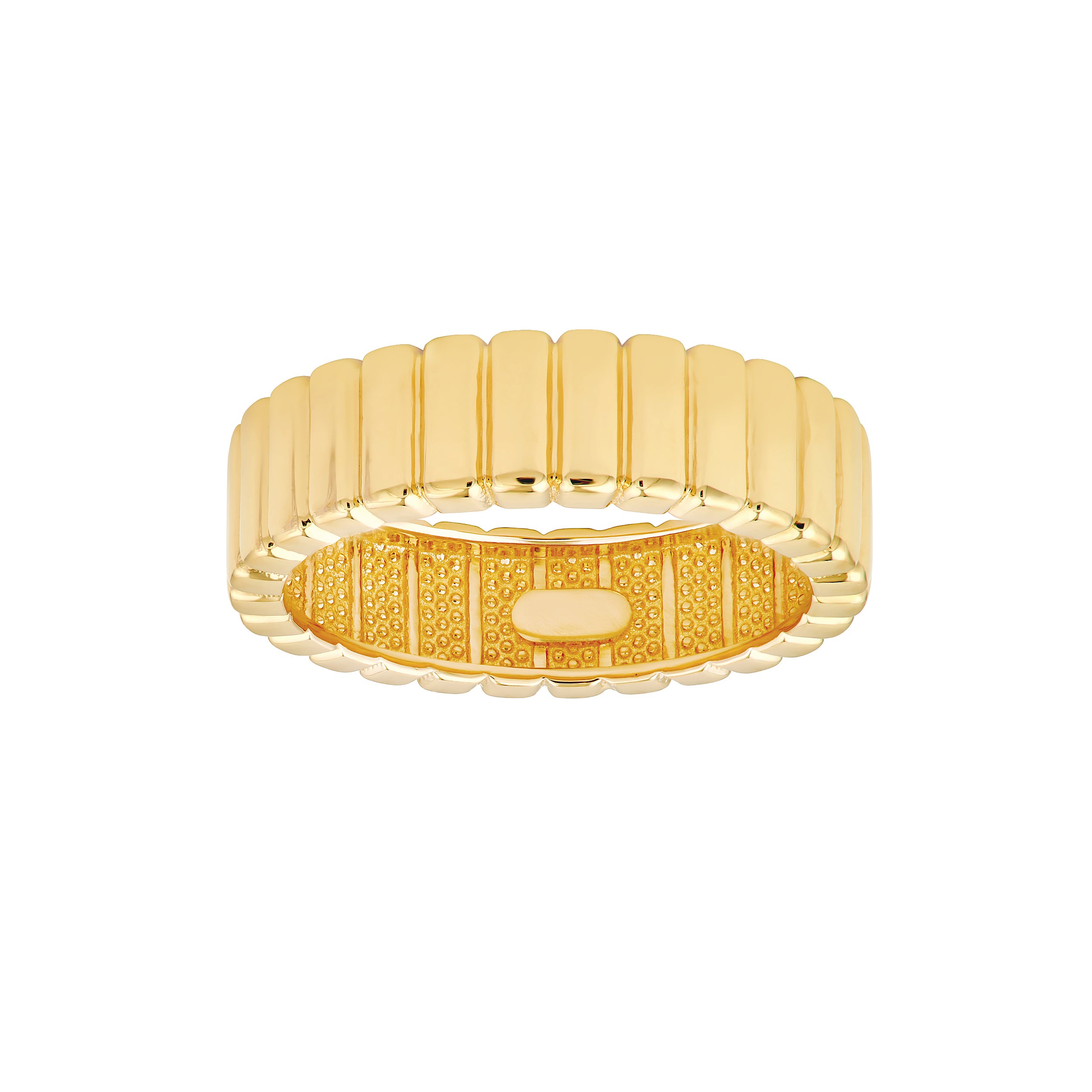 Wide Ridge Ribbed Band