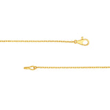 Bezel Set 9 Stone Graduated Diamond Neckace