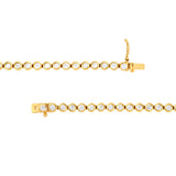 Bezel Set Diamond Tennis Bracelet (2-5/8tcw)