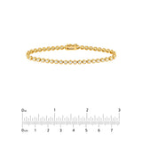 Bezel Set Diamond Tennis Bracelet (2-5/8tcw)