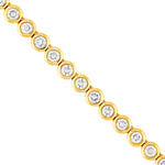 Bezel Set Diamond Necklace (4-1/6tcw)