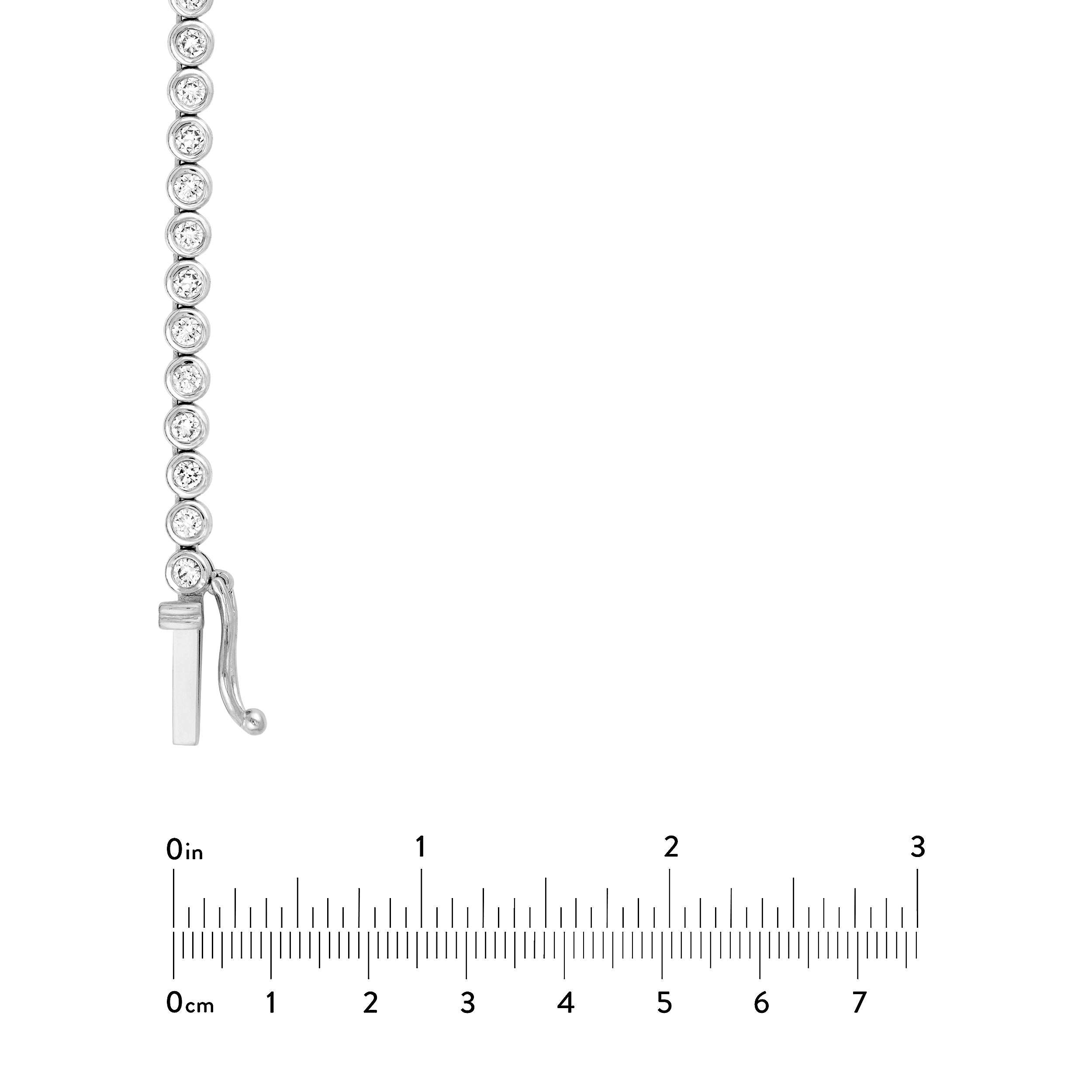 Bezel Set Diamond Necklace (4tcw)