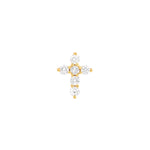 Diamond Cross Earrings (1/6tcw)