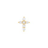 Diamond Cross Earrings (1/6tcw)