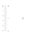 Diamond Cross Earrings (1/6tcw)