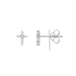 Diamond Cross Earrings (1/6tcw)