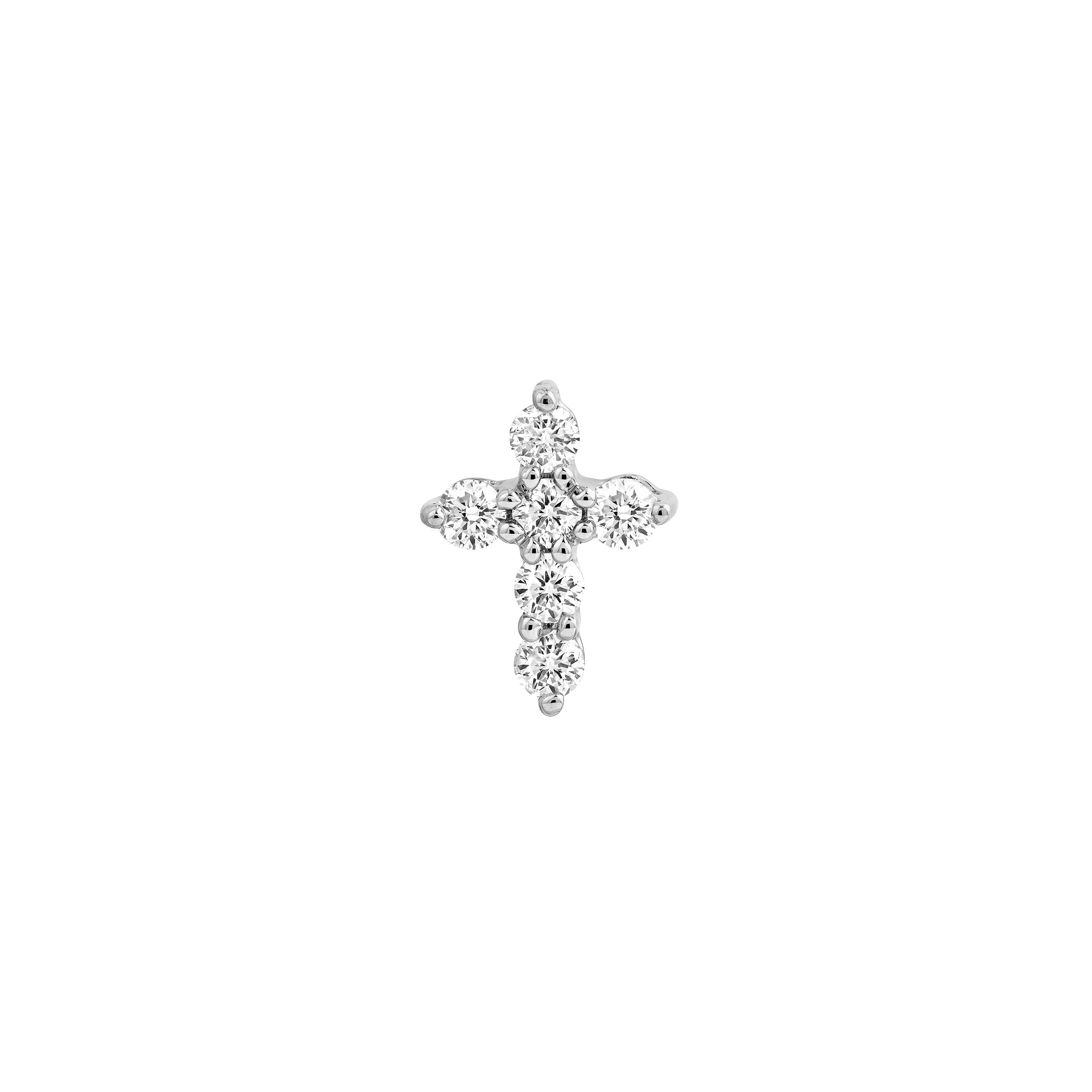 Diamond Cross Earrings (1/4tcw)