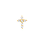 Diamond Cross Earrings (1/4tcw)
