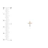 Diamond Cross Earrings (1/4tcw)