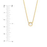 1/4tcw Diamond Bezel Necklace