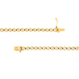 Bezel Set Diamond Tennis Bracelet (2-1/4tcw)