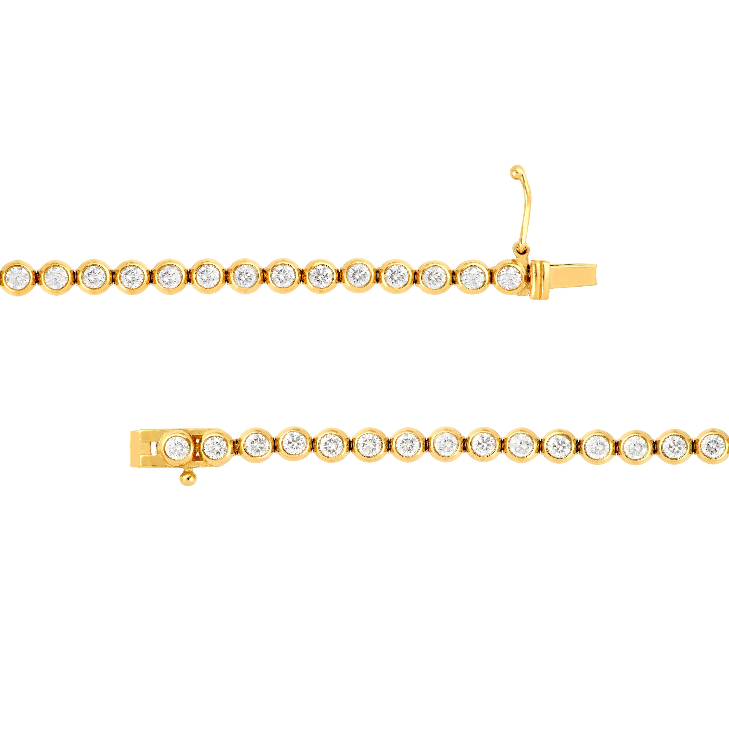Bezel Set Diamond Tennis Bracelet (2-1/4tcw)