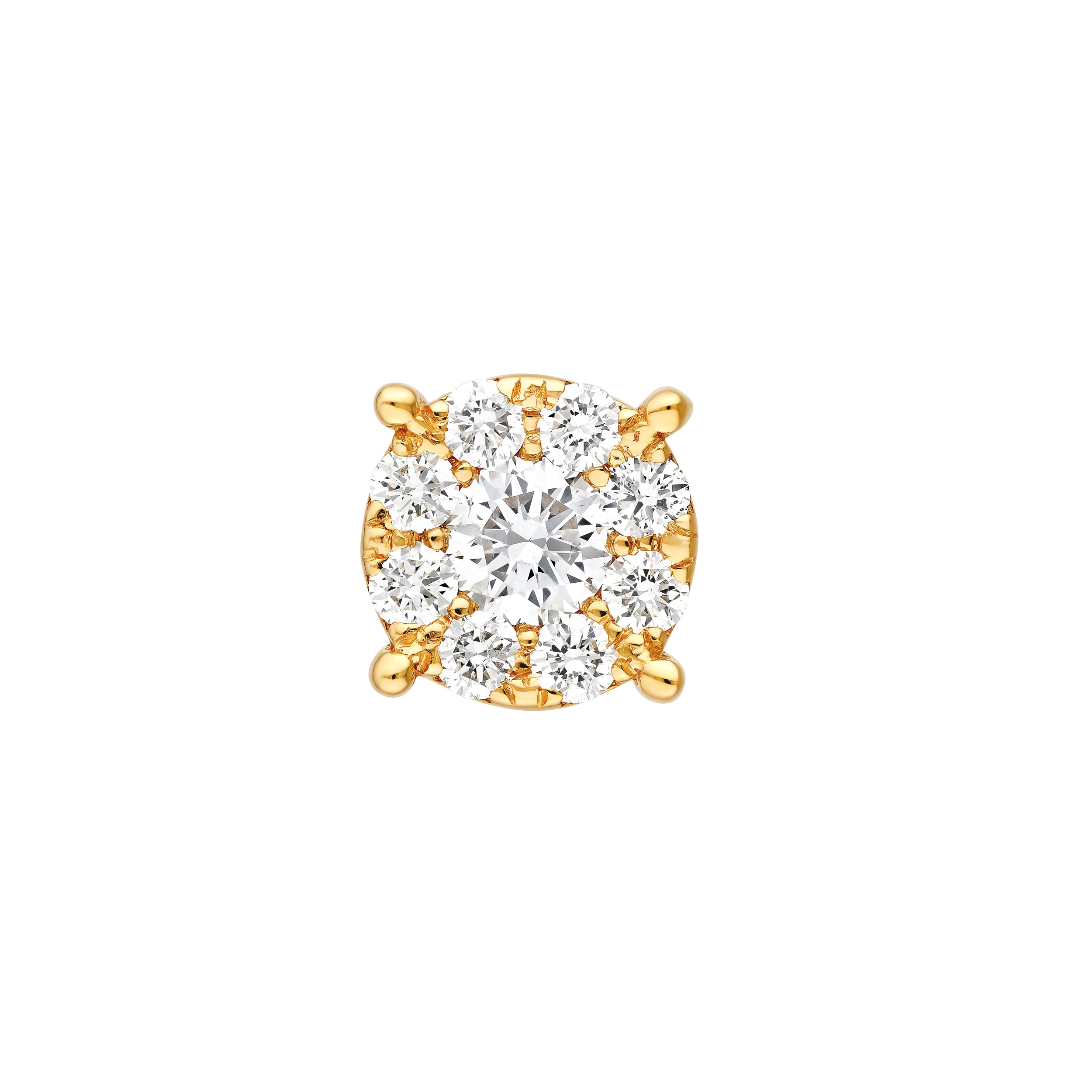 3/4tcw Round Diamond Stud Earrings