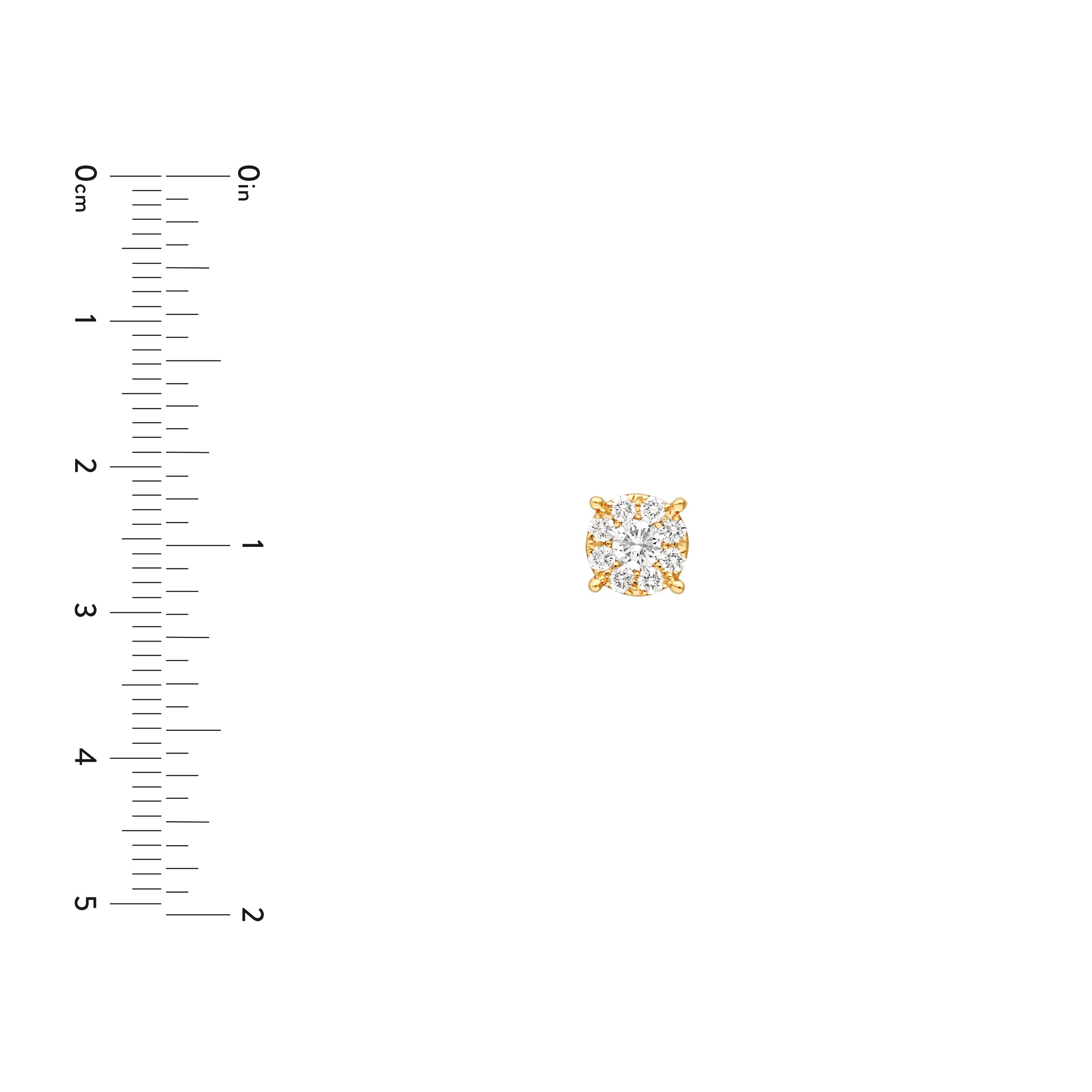 3/4tcw Round Diamond Stud Earrings