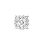 3/8tcw Diamond Frame Stud Earrings