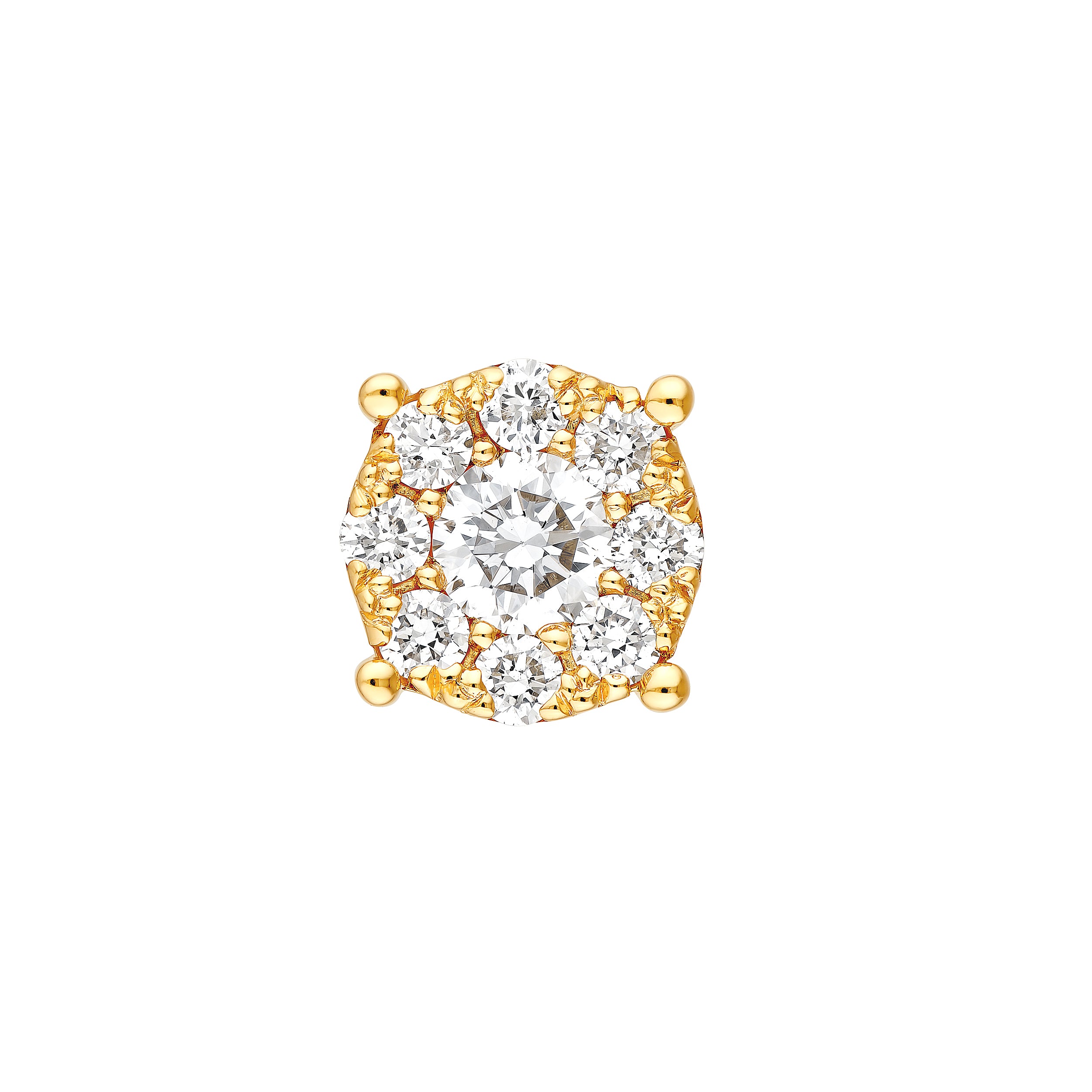 3/8tcw Diamond Frame Stud Earrings