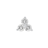 1-7/8tcw 4.2mm Diamond Trio Stud Earrings