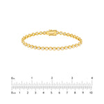 Bezel Set Diamond Tennis Bracelet (4-1/5tcw)