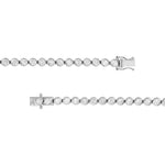 Bezel Set Diamond Tennis Bracelet (4-1/5tcw)