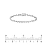 Bezel Set Diamond Tennis Bracelet (4-1/5tcw)