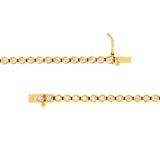 Bezel Set Diamond Tennis Bracelet (1-1/2tcw)