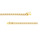 Large Bezel Set Diamond Necklace (7tcw)