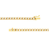 Large Bezel Set Diamond Necklace (7tcw)