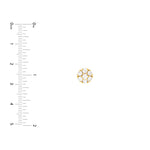 1tcw Diamond Cluster Stud Earrings