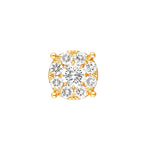 1.0tcw Diamond Cluster Stud Earrings