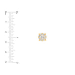 1.0tcw Diamond Cluster Stud Earrings