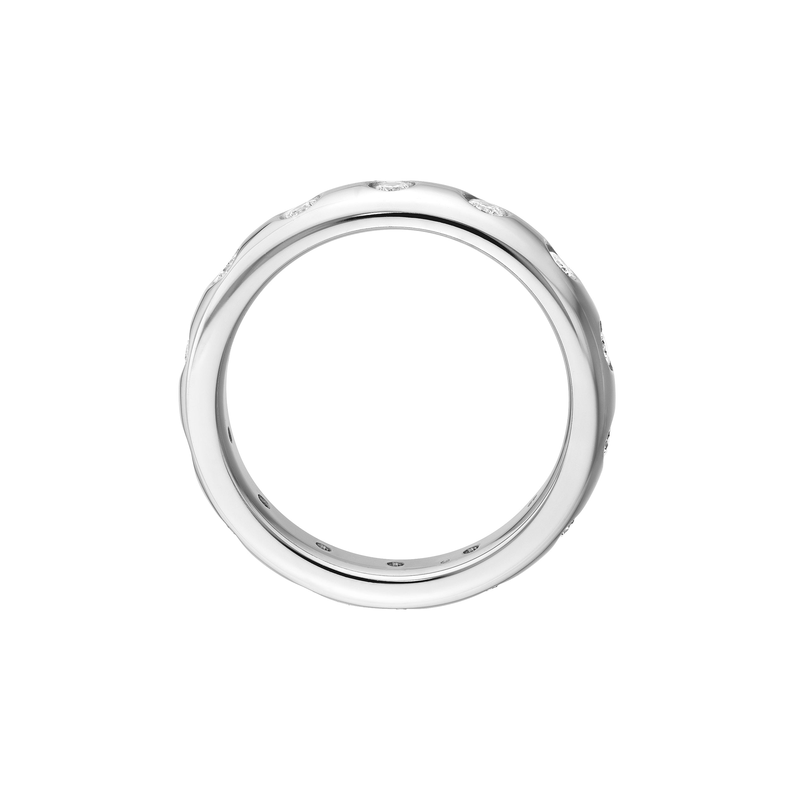 1/2tcw Round Diamond Straight Band Ring