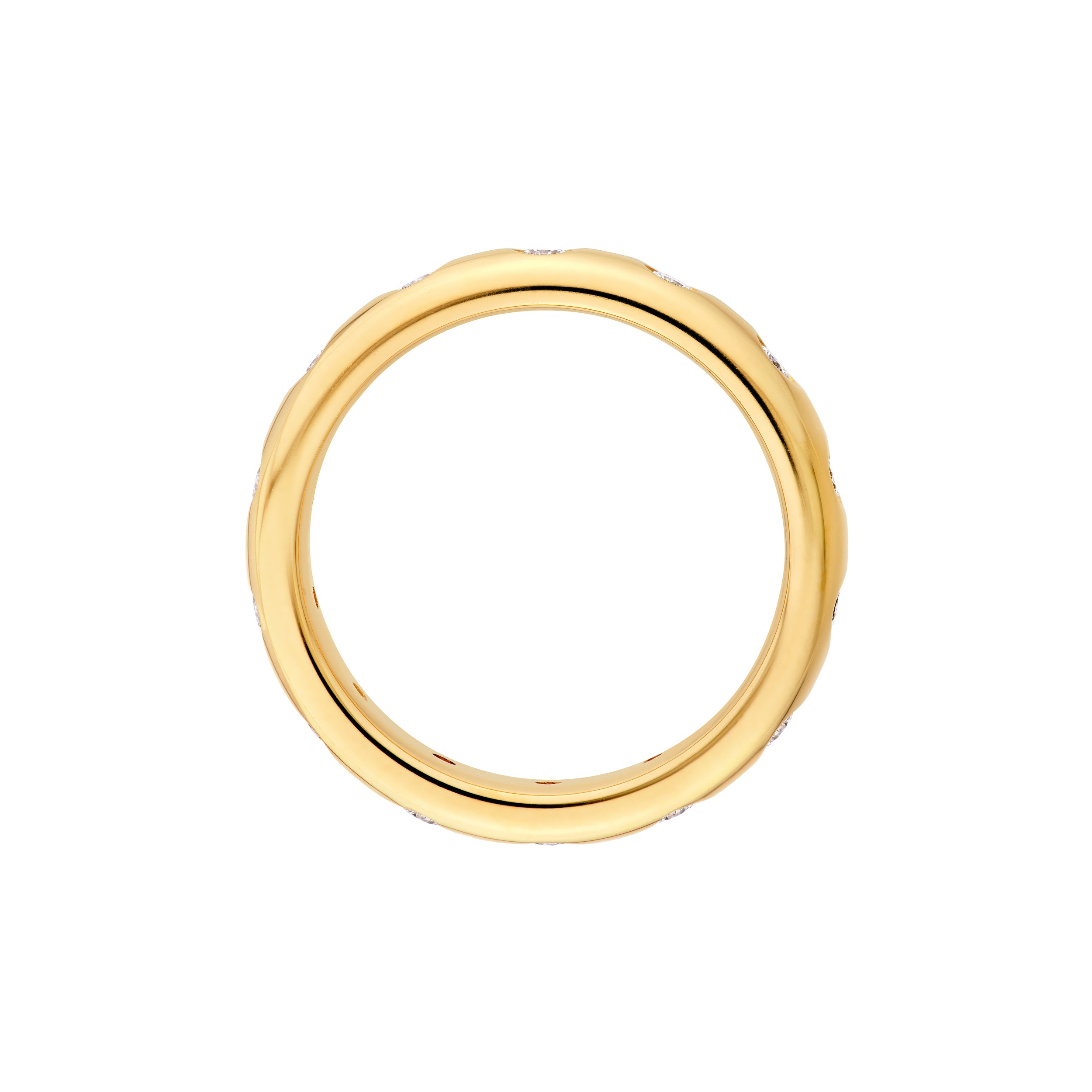 1/2tcw Round Diamond Straight Band Ring